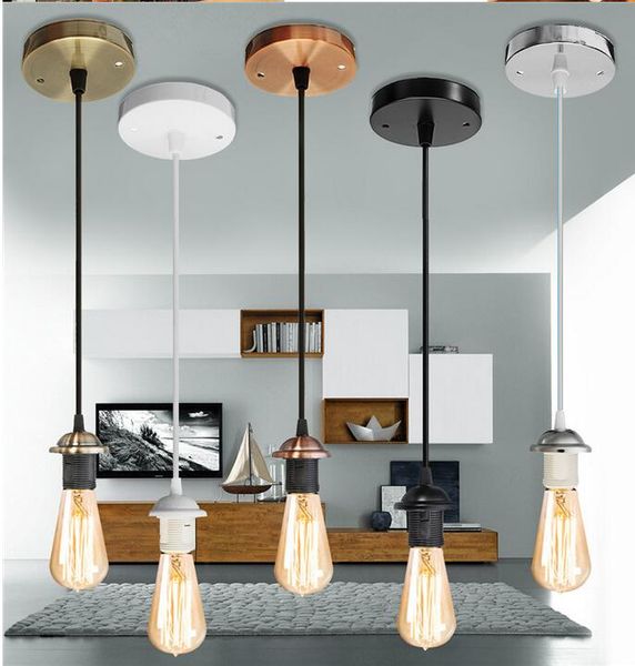 e27 lamp indoor chandelier with ceiling chandelier craft screw ceiling rose lamp pvc fabric soft lamp ac110v lighting