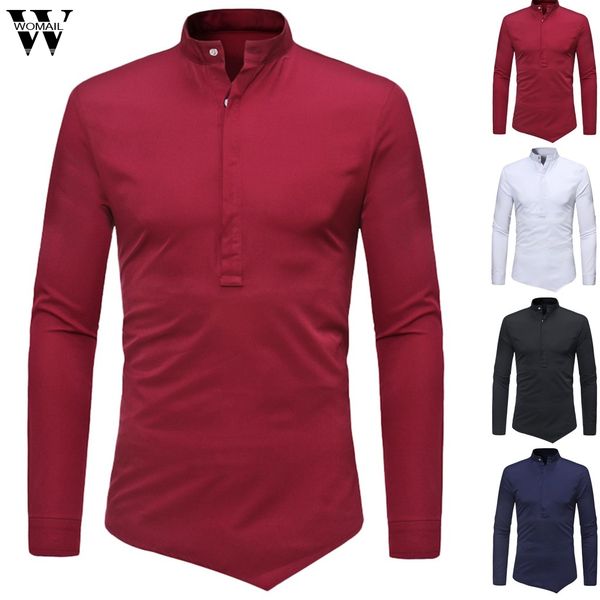 womail shirt men business vintage autumn button long sleeve solid 2019 male social casual slim shirts blouse 89, White;black
womail shirt men business vintage autumn button long sleeve solid 2019 male social casual slim shirts blouse 89, White;black