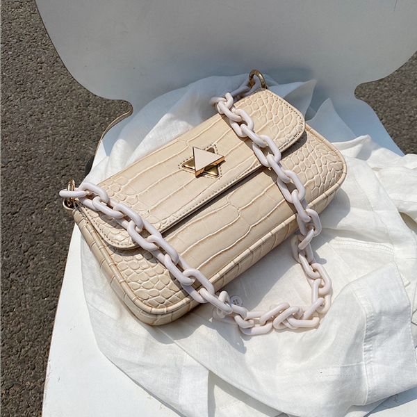 burminsa crocodile pattern chain shoulder bags for women triangle lock design female flap ladies hand bags 2020
burminsa crocodile pattern chain shoulder bags for women triangle lock design female flap ladies hand bags 2020