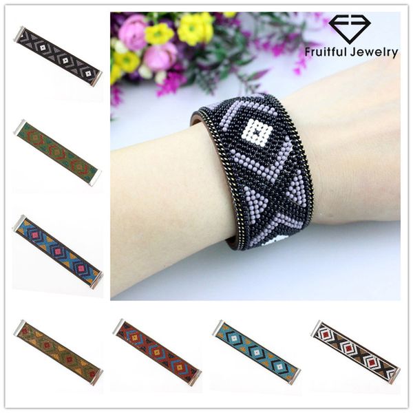 fruitful selling bohemian beads magnetic buckle bracelet national style hand-woven spring and summer statement cashmere, Black
fruitful selling bohemian beads magnetic buckle bracelet national style hand-woven spring and summer statement cashmere, Black