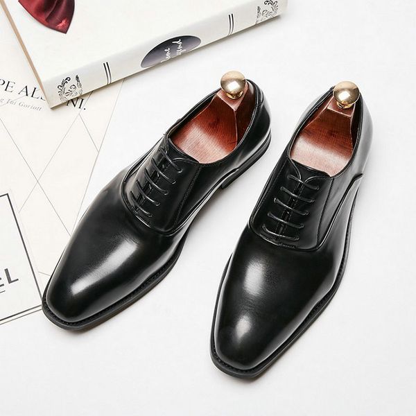 fashion men business dress shoes 2019 new classic leather men's suits fashion slip on shoes men oxfords 2020, Black
fashion men business dress shoes 2019 new classic leather men's suits fashion slip on shoes men oxfords 2020, Black