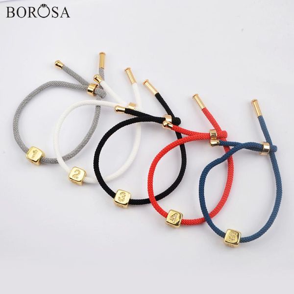 borosa square gold lucky number beads bracelets cz micro pave charms couple rope bracelet for men and women adjustable wx1334-b, Golden;silver
borosa square gold lucky number beads bracelets cz micro pave charms couple rope bracelet for men and women adjustable wx1334-b, Golden;silver