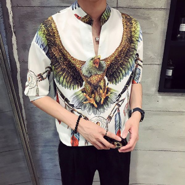 men 2020 casual slim short sleeve dress shirt cotton europe style solid color top, White;black
men 2020 casual slim short sleeve dress shirt cotton europe style solid color top, White;black