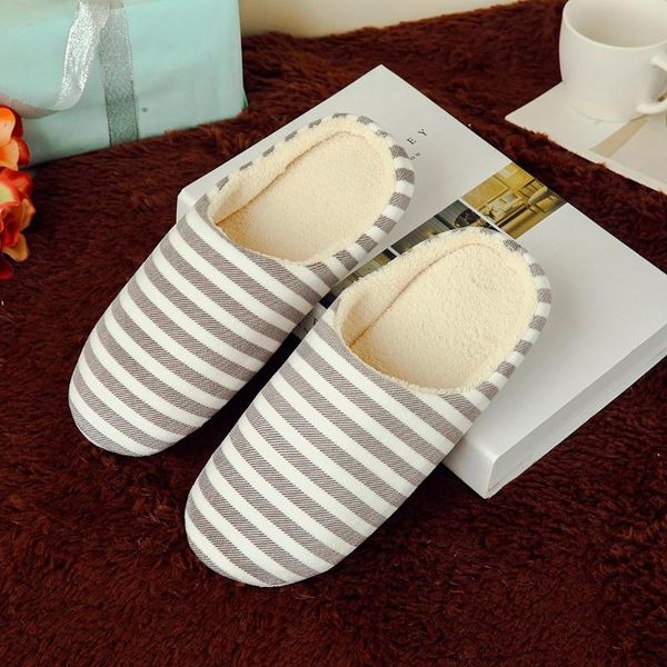 women men warm striped slipper house indoor slippers warm cotton velvet shoes sandals anti-slip slippers women shoes, Black
women men warm striped slipper house indoor slippers warm cotton velvet shoes sandals anti-slip slippers women shoes, Black