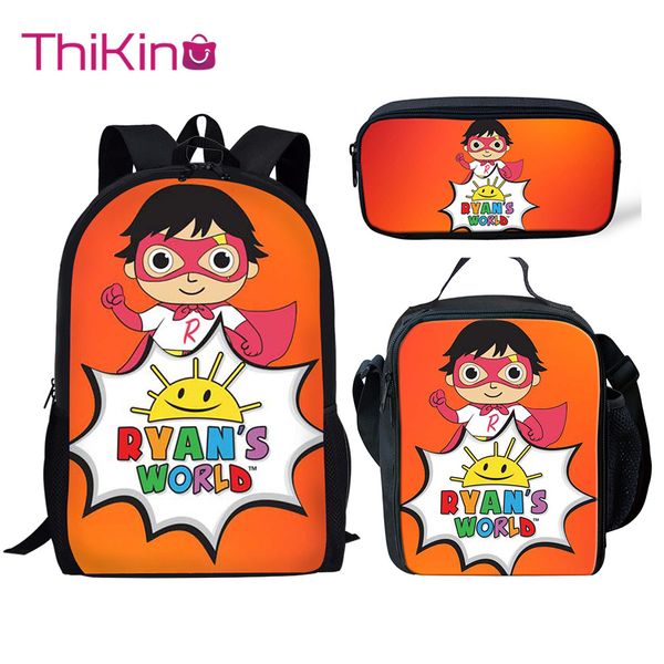 thikin casual ryan's world cute print school bags 3pcs/set for teen girls school backpack cartoon pattern bookbag lovely satchel
thikin casual ryan's world cute print school bags 3pcs/set for teen girls school backpack cartoon pattern bookbag lovely satchel