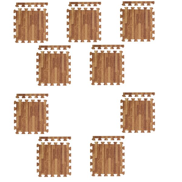 9pieces wood grain puzzle exercise mat, pe foam interlocking tiles, protective flooring for gym equipment and cushion for workouts
9pieces wood grain puzzle exercise mat, pe foam interlocking tiles, protective flooring for gym equipment and cushion for workouts