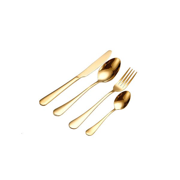 stainless steel tableware gold knife meal spoon fork tea spoon flatware simple exquisite western dinner cutleries 5 colors
stainless steel tableware gold knife meal spoon fork tea spoon flatware simple exquisite western dinner cutleries 5 colors