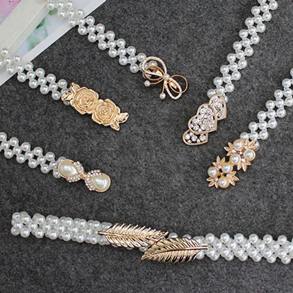 fashion elegant women pearl belt waist belt elastic buckle pearl chain belt female girls dress crystal strap, Black
fashion elegant women pearl belt waist belt elastic buckle pearl chain belt female girls dress crystal strap, Black