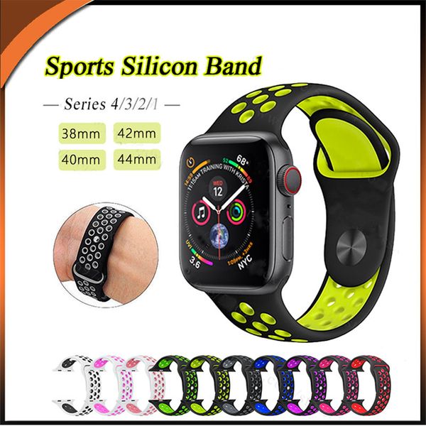 38mm 42mm 40mm 44mm new breathable silicone sports band for apple watch 4 3 2 1 series rubber strap bands
38mm 42mm 40mm 44mm new breathable silicone sports band for apple watch 4 3 2 1 series rubber strap bands