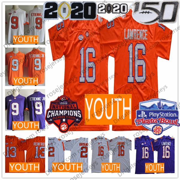 youth 2019 clemson tigers #16 trevor lawrence kids jersey 150th 9 travis etienne jr. 13 hunter renfrow 2 kelly bryant orange purple white, Black
youth 2019 clemson tigers #16 trevor lawrence kids jersey 150th 9 travis etienne jr. 13 hunter renfrow 2 kelly bryant orange purple white, Black