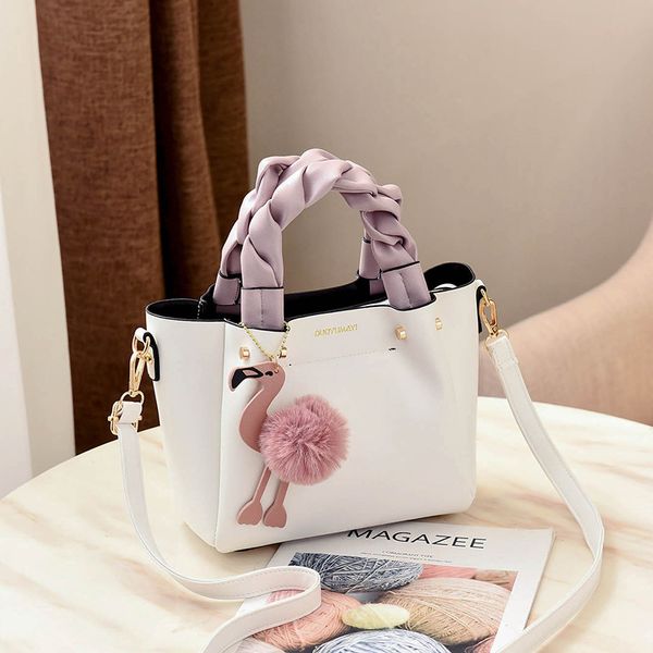 lovely handbag for women fashion flamingo hairball tote messenger bag shoulder bag pu leather luxury designer bolsa feminina
lovely handbag for women fashion flamingo hairball tote messenger bag shoulder bag pu leather luxury designer bolsa feminina