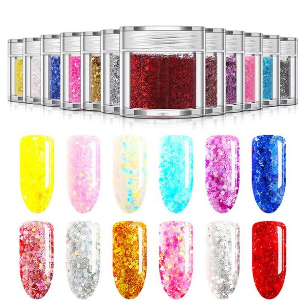 metermall dazzling sparkly nail sequins diy decor nail flakes manicure art tool face body sequins accessories, Silver;gold
metermall dazzling sparkly nail sequins diy decor nail flakes manicure art tool face body sequins accessories, Silver;gold