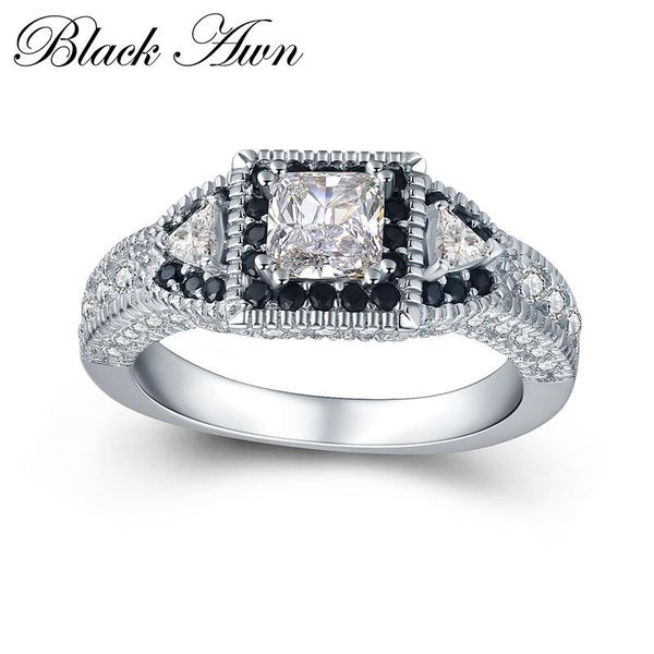 black awn 2019 new 100% 925 sterling silver jewelry trendy engagement rings for women black&white stone wedding ring c412, Golden;silver
black awn 2019 new 100% 925 sterling silver jewelry trendy engagement rings for women black&white stone wedding ring c412, Golden;silver