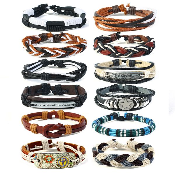 vintage bracelets men fashion genuine leather braided star feather charm jewelry bangles for women multilayer hand rope adjustable wristband, Golden;silver
vintage bracelets men fashion genuine leather braided star feather charm jewelry bangles for women multilayer hand rope adjustable wristband, Golden;silver