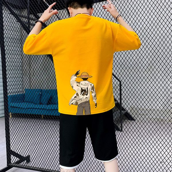 men's summer fashion tracksuit set short sleeve t shirts+shorts two piece set male hip hop print sporting suits for men clothing, Gray
men's summer fashion tracksuit set short sleeve t shirts+shorts two piece set male hip hop print sporting suits for men clothing, Gray