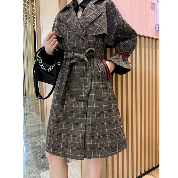 woolen jacket female 2019 autumn winter fashion new large size loose thin plaid waist long section woolen coat tide hhh0088, Black
woolen jacket female 2019 autumn winter fashion new large size loose thin plaid waist long section woolen coat tide hhh0088, Black