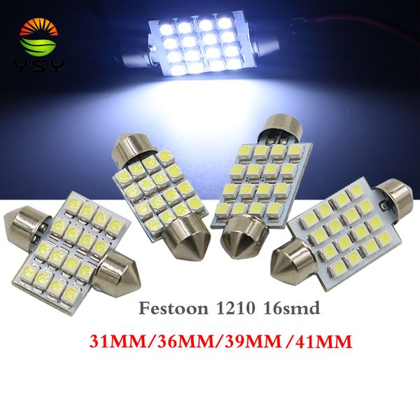 ysy 300x white 31mm 36mm 39mm 41mm dc 12v c5w 1210 16smd festoon dome car led panel reading lamp wedge bulbs auto roof light
ysy 300x white 31mm 36mm 39mm 41mm dc 12v c5w 1210 16smd festoon dome car led panel reading lamp wedge bulbs auto roof light