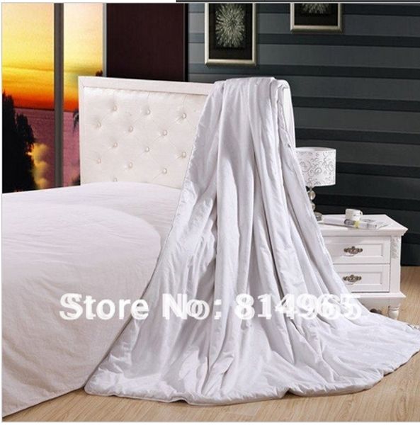 white 210x180cm 3kg mulberry silk filled blanket duvet quilt comforter full make any size
white 210x180cm 3kg mulberry silk filled blanket duvet quilt comforter full make any size