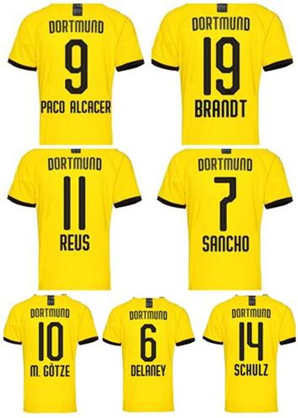 19-20 Customized Thai Quality Soccer Jerseys Reus 11 Sancho 7 Paco Alcacer 9 Brandt 19 M.Götze 10 Schulz 14 Philipp 20 Custom football wears
19-20 Customized Thai Quality Soccer Jerseys Reus 11 Sancho 7 Paco Alcacer 9 Brandt 19 M.Götze 10 Schulz 14 Philipp 20 Custom football wears