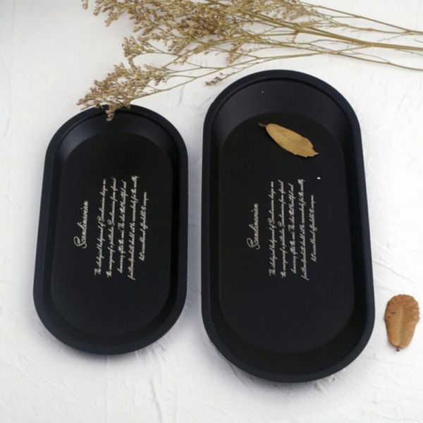 serving tray fruit plate small items jewelry platecosmetic display tray black stainless steel kitchen storage plates
serving tray fruit plate small items jewelry platecosmetic display tray black stainless steel kitchen storage plates