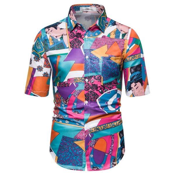 short sleeve male blouse new style comfortable holiday shirts beach short sleeve shirt men, White;black
short sleeve male blouse new style comfortable holiday shirts beach short sleeve shirt men, White;black