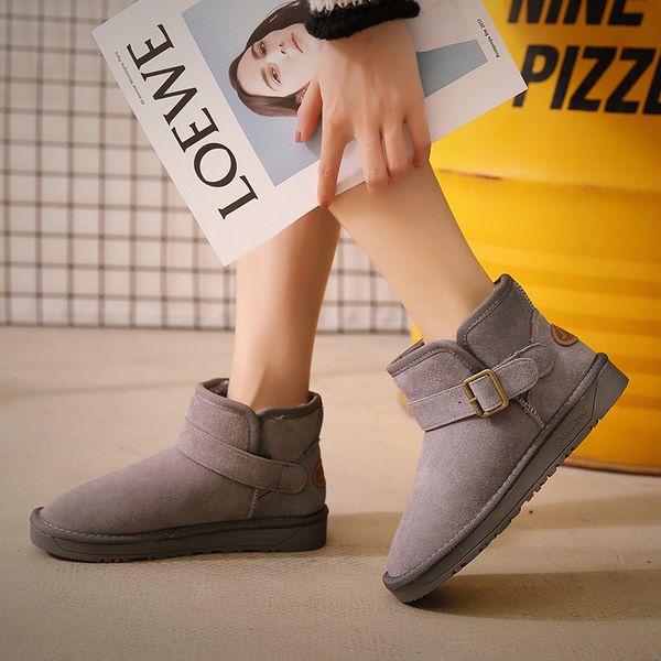 snow boots winter flat cotton shoes woman fashion round toe plush keep warm ankle boots women buckle platform mujer, Black
snow boots winter flat cotton shoes woman fashion round toe plush keep warm ankle boots women buckle platform mujer, Black