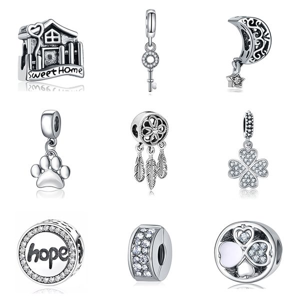 2020 new original alloy bead home love lucky clover white clear cz charm fit pandora bracelet bangle necklace diy women jewelry, Golden;silver
2020 new original alloy bead home love lucky clover white clear cz charm fit pandora bracelet bangle necklace diy women jewelry, Golden;silver