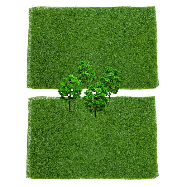 10pc model tree set diy scenery landscape ho n w/ 2 grass mat lawn accessory
10pc model tree set diy scenery landscape ho n w/ 2 grass mat lawn accessory