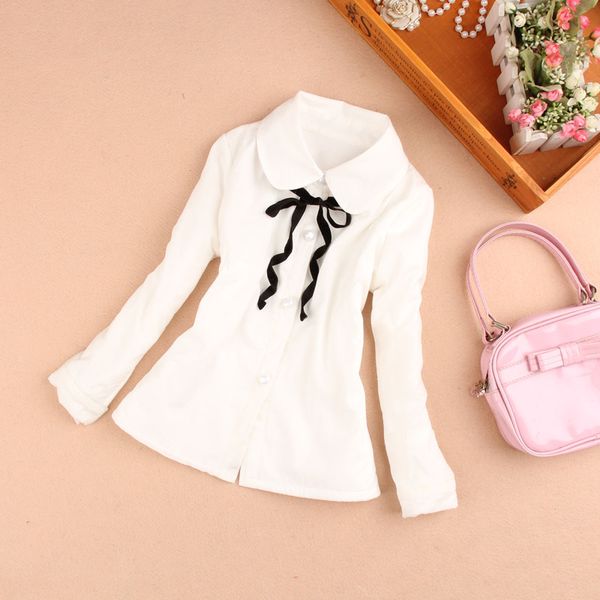 girls blouse kids clothes 2019 autumn children clothing school girl white blouse cute bow 100% cotton child shirt age 2-16y, White;black
girls blouse kids clothes 2019 autumn children clothing school girl white blouse cute bow 100% cotton child shirt age 2-16y, White;black