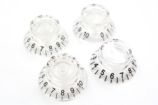 1 set of 4pcs transparent hat electric guitar knobs for lp sg style electric guitar wholesales
1 set of 4pcs transparent hat electric guitar knobs for lp sg style electric guitar wholesales