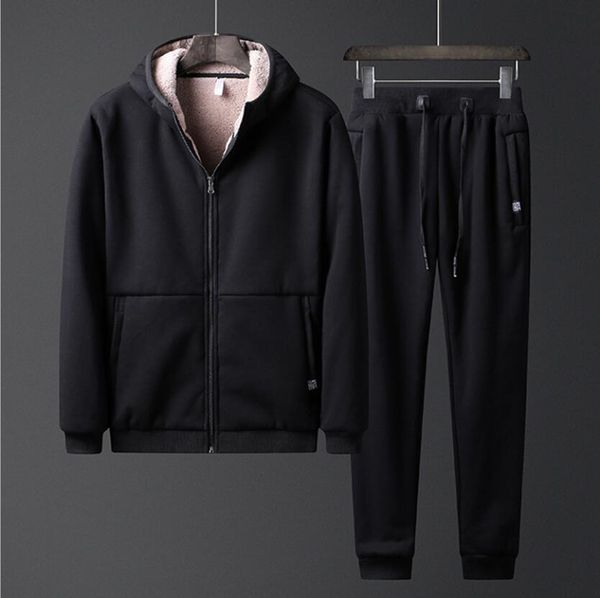 new mens winter warm 2pcs tracksuit joggers casual men suits sportswear hooded zipper cardigan jacket trousers sets l-8xl, Gray
new mens winter warm 2pcs tracksuit joggers casual men suits sportswear hooded zipper cardigan jacket trousers sets l-8xl, Gray