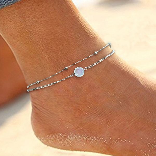 new bohemian boho opal female anklets barefoot crochet sandals foot jewelry leg chain anklets on foot ankle bracelets for women, Red;blue 
new bohemian boho opal female anklets barefoot crochet sandals foot jewelry leg chain anklets on foot ankle bracelets for women, Red;blue