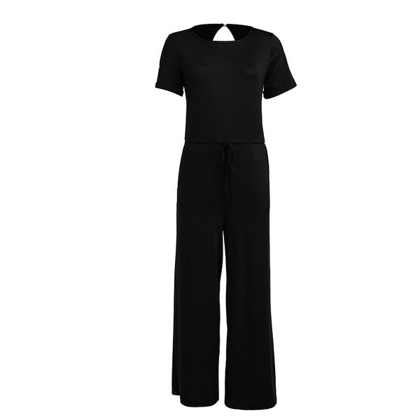 women jumpsuit ladies romper party summer loose casual fashion wide leg jumpsuit, Black;white
women jumpsuit ladies romper party summer loose casual fashion wide leg jumpsuit, Black;white