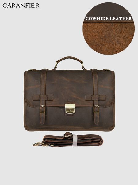 caranfier mens briefcases crazy horse genuine cowhide leather computer bags businessmen vintage flap pocket messenger handbags
caranfier mens briefcases crazy horse genuine cowhide leather computer bags businessmen vintage flap pocket messenger handbags