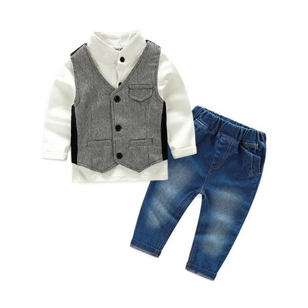 kids kleding fashion forma lsets 3pc grey vest +white shirt+pants outfit children clothes
kids kleding fashion forma lsets 3pc grey vest +white shirt+pants outfit children clothes