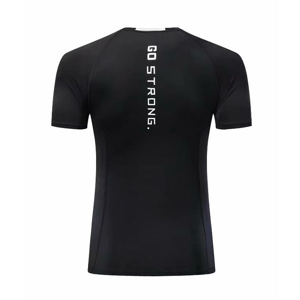 go strong running men designer quick dry t-shirts running slim fit tees sport men 's fitness gym t shirts muscle tee 2018, Black;blue
go strong running men designer quick dry t-shirts running slim fit tees sport men 's fitness gym t shirts muscle tee 2018, Black;blue