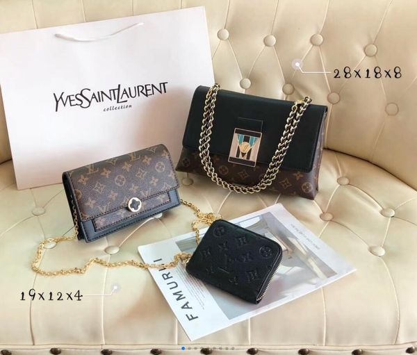 2020 new leather handbag purse classic ladies new shoulder bag three-piece chain bag backpack
2020 new leather handbag purse classic ladies new shoulder bag three-piece chain bag backpack