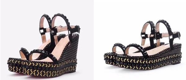 perfect quality style sandalias gladiator women shoes high heels spikes sandals red bottom wedges ladies sandals party,wedding,bridal, Black
perfect quality style sandalias gladiator women shoes high heels spikes sandals red bottom wedges ladies sandals party,wedding,bridal, Black