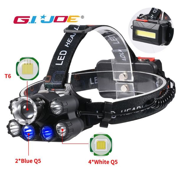 gijoe led headlight t6 headlamp waterproof uv black light 2*18650 battery plastic multifunction camping hiking hunting light
gijoe led headlight t6 headlamp waterproof uv black light 2*18650 battery plastic multifunction camping hiking hunting light