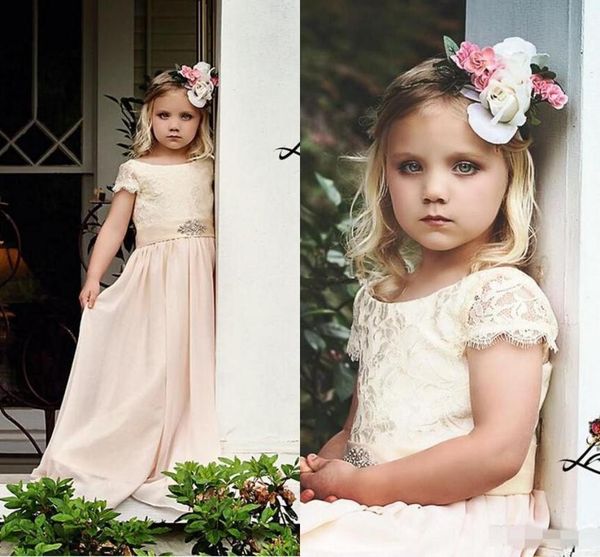 2020 lace short sleeves flower girls' dresses for weddings with beaded sash princess party gowns a line formal dress, Red;yellow
2020 lace short sleeves flower girls' dresses for weddings with beaded sash princess party gowns a line formal dress, Red;yellow