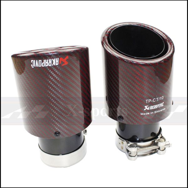 akrapovic car styling exhaust tail red twill glossy carbon muffler tip tail end universal stainless stee curly black
akrapovic car styling exhaust tail red twill glossy carbon muffler tip tail end universal stainless stee curly black