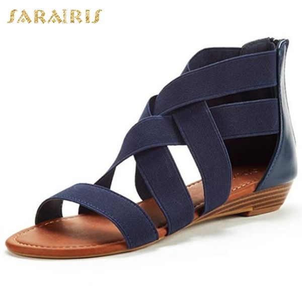 sarairis 2020 peep toe gladiator sandals woman shoes wedge heels zip up solid fashion casual shoes women sandals, Black
sarairis 2020 peep toe gladiator sandals woman shoes wedge heels zip up solid fashion casual shoes women sandals, Black
