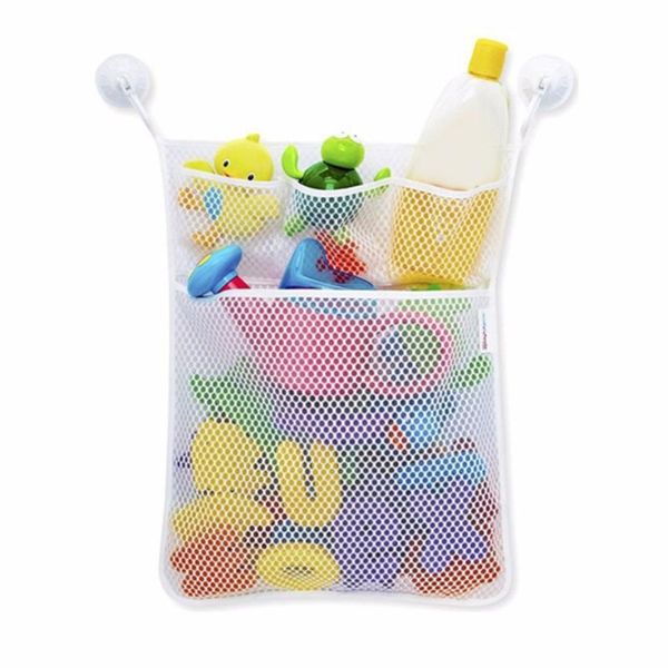 bathroom hanging storage bag mesh net kids baby bathtub toy holder organizer polyester with two super large strong suction cup
bathroom hanging storage bag mesh net kids baby bathtub toy holder organizer polyester with two super large strong suction cup