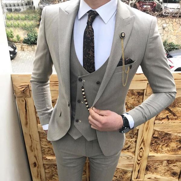 men's suits & blazers gray slim fit men for wedding groom tuxedos 2021 fashon clothes 3 piece business male suit set jacket vest with p, White;black
men's suits & blazers gray slim fit men for wedding groom tuxedos 2021 fashon clothes 3 piece business male suit set jacket vest with p, White;black