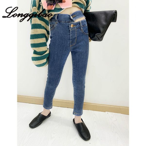 girls nine points wild feet pants 2019 autumn new korean children's slim jeans stretch pants tide children, Blue
girls nine points wild feet pants 2019 autumn new korean children's slim jeans stretch pants tide children, Blue