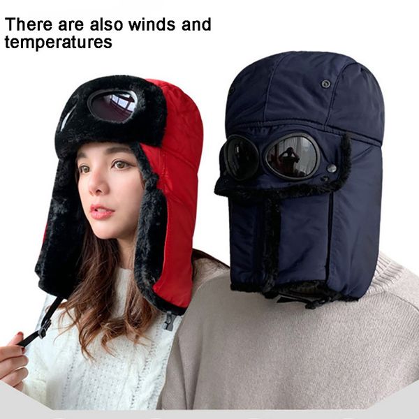 plus velvet thickening lei feng cap cotton cap anti-fog riding helmet northeast ear protection glasse windproof cap fashion, Black
plus velvet thickening lei feng cap cotton cap anti-fog riding helmet northeast ear protection glasse windproof cap fashion, Black