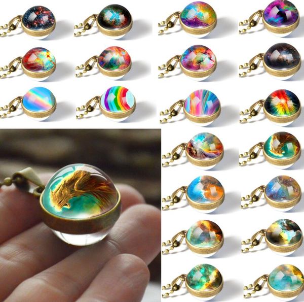 10pcs new personality fashion double side glass ball necklace earth planet pattern jewelry galaxy astronomy pendant necklace, Silver
10pcs new personality fashion double side glass ball necklace earth planet pattern jewelry galaxy astronomy pendant necklace, Silver