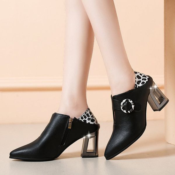 new fashion party boots women mixed colors zipper square heel pointed toe shoes classical european ladies waterproof shoes, Black
new fashion party boots women mixed colors zipper square heel pointed toe shoes classical european ladies waterproof shoes, Black