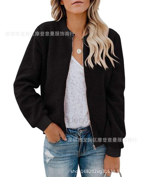 women's jackets outerwear coats veste femme designer sweater long sleeves fur winter leisure time pure color zipper wool jacket loose c, Black;brown
women's jackets outerwear coats veste femme designer sweater long sleeves fur winter leisure time pure color zipper wool jacket loose c, Black;brown