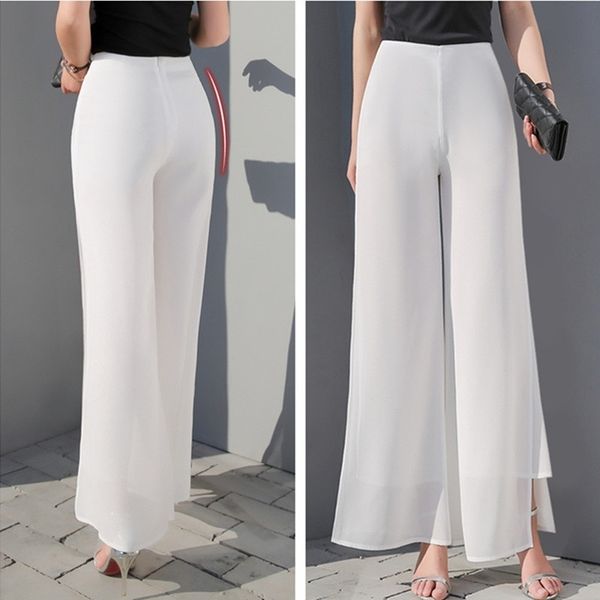 zogaa women's summer wide leg long trousers casual vintage high waist chiffon side split loose bohemia skirt pants capris solid, Black;white
zogaa women's summer wide leg long trousers casual vintage high waist chiffon side split loose bohemia skirt pants capris solid, Black;white